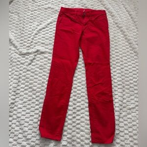 LOFT Modern Skinny Red Pants